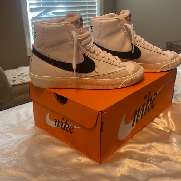 mens white high top nikes